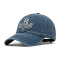 Premium Vintage Washed Cotton Cap – Heritage Blue