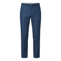 Premium Pure Linen Tailored Trousers – Marine Blue